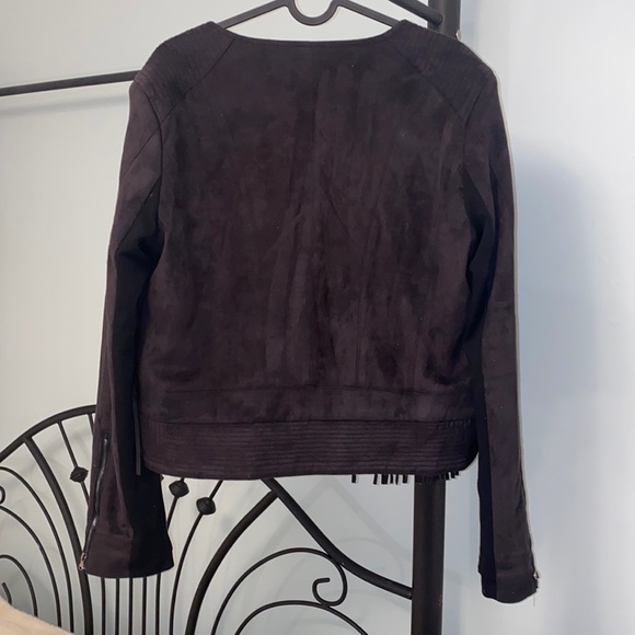 Design labs faux suede fringe jacket - Picture 4 of 7